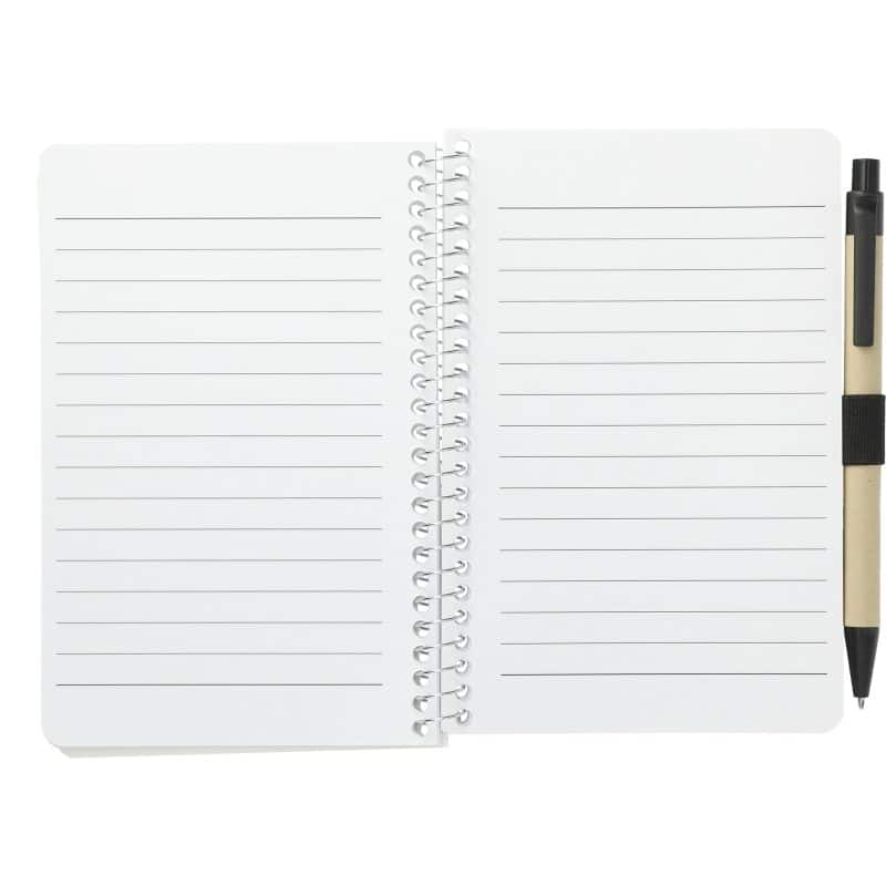 4'' x 6'' FSC® Mix Pocket Spiral Notebook with Pen-6
