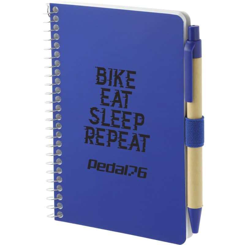 4'' x 6'' FSC® Mix Pocket Spiral Notebook with Pen-8
