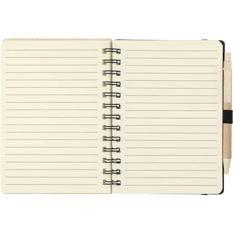 5'' x 7'' FSC® Mix Wheat Straw Notebook with Pen-9