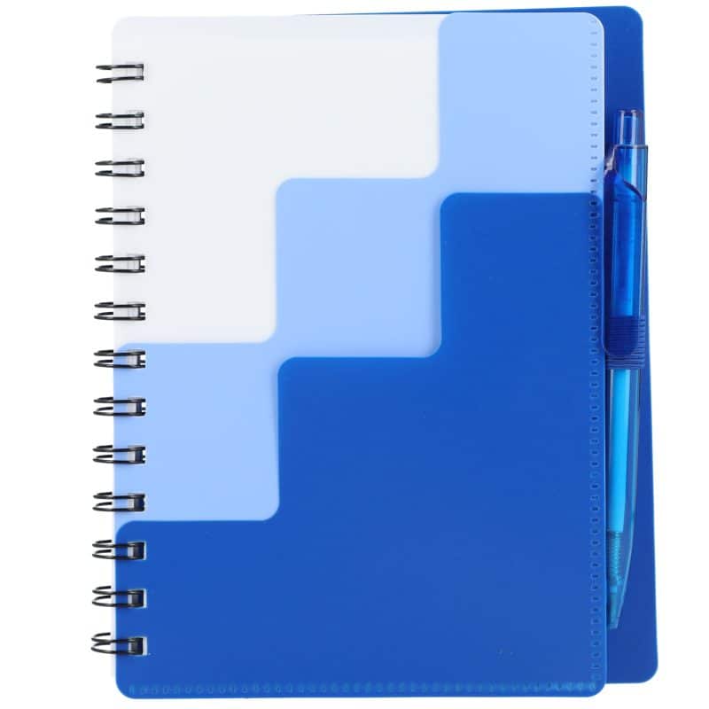 5'' x 7'' Recycled Pace Spiral Notebook w Pen-7