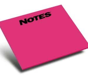 50-Sheet Stick-Withit® Adhesive Notepad w/ Bright Paper (4"x6")-1