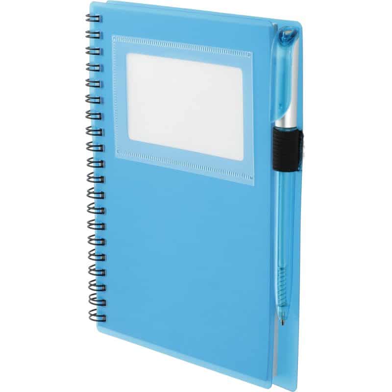 5.5'' x 7'' FSC® Mix Star Spiral Notebook with Pen-3