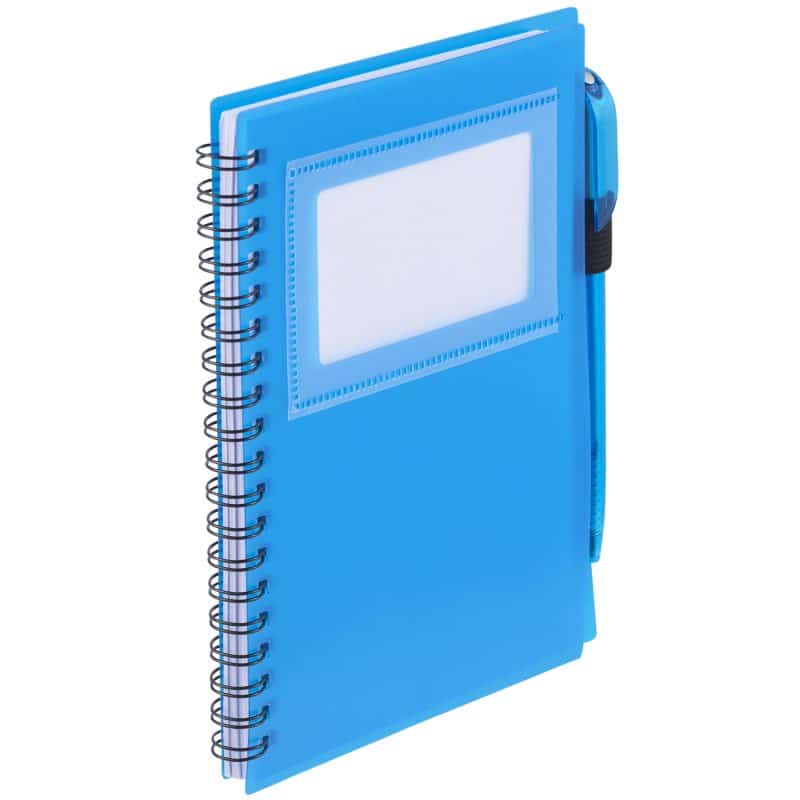 5.5'' x 7'' FSC® Mix Star Spiral Notebook with Pen-4
