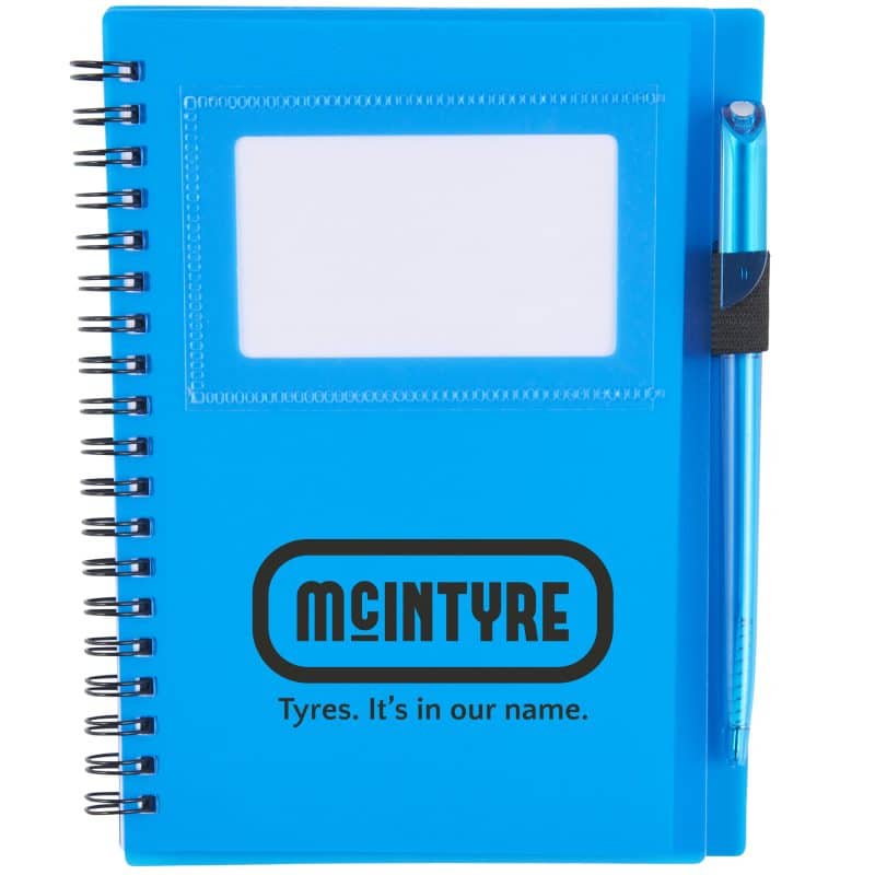 5.5'' x 7'' FSC® Mix Star Spiral Notebook with Pen-5