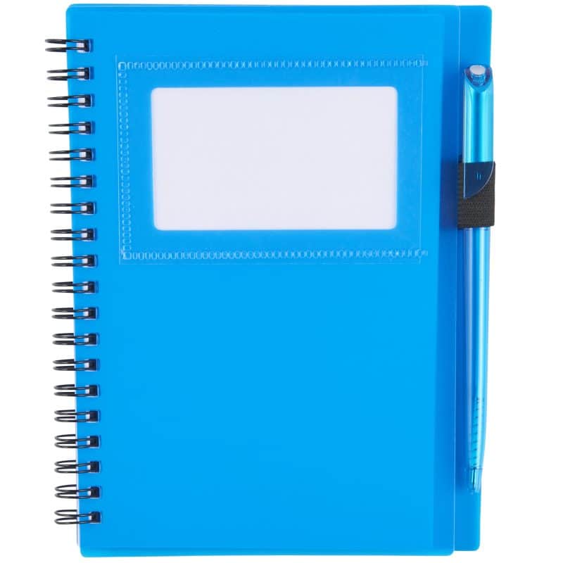 5.5'' x 7'' FSC® Mix Star Spiral Notebook with Pen-7