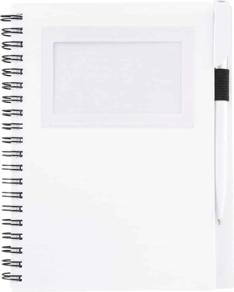 5.5'' x 7'' FSC® Mix Star Spiral Notebook with Pen-9