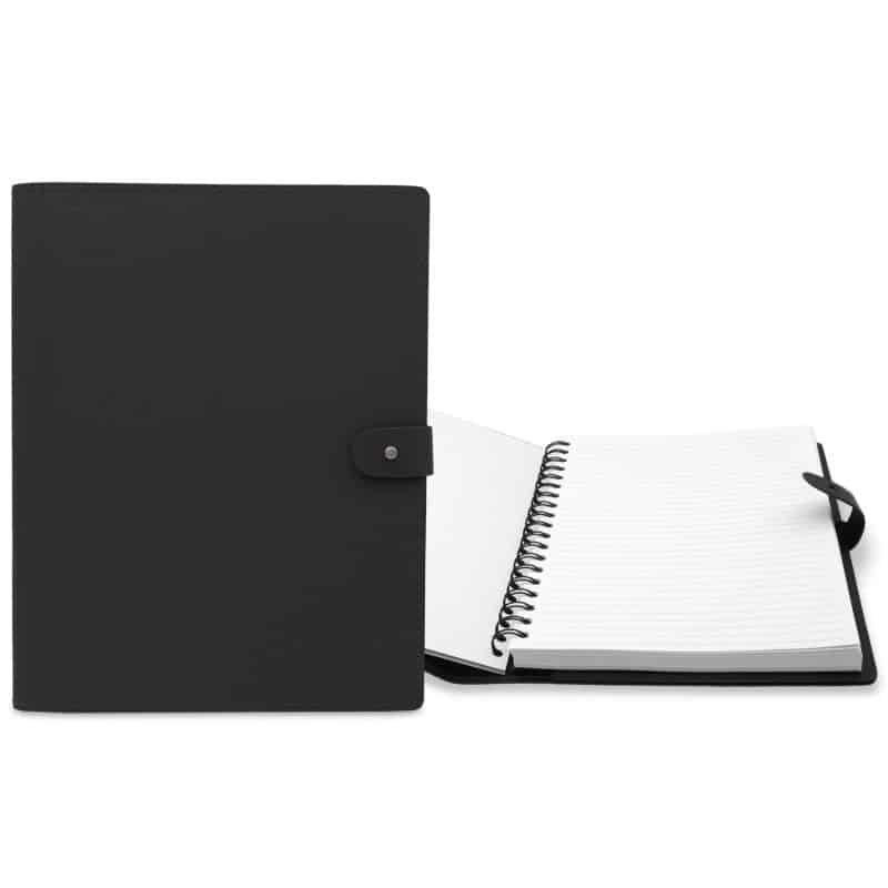 7" x 10" Madison Avenue Leather Spiral Slip-in Refillable Journal Notebook-2