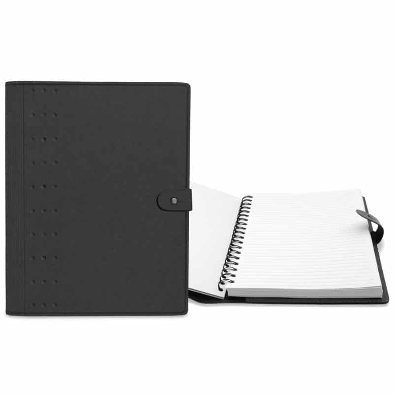7" x 10" Madison Avenue Leather Spiral Slip-in Refillable Journal Notebook-7