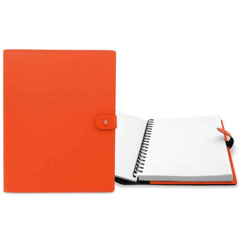 7" x 10" Madison Avenue Leather Spiral Slip-in Refillable Journal Notebook-9