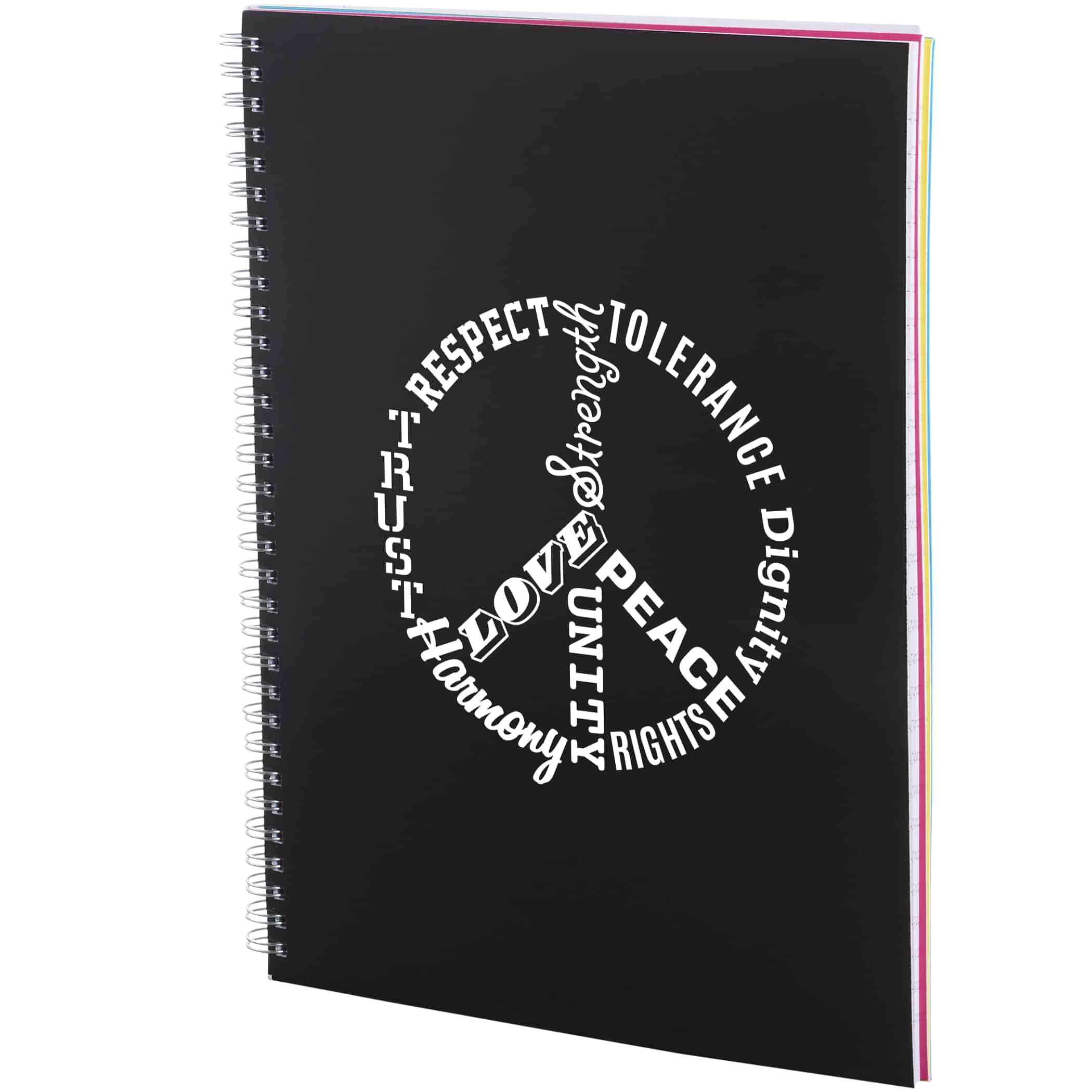Custom 8.5” x 11” FSC® Mix Remark 5-subject Notebook with Logo ...