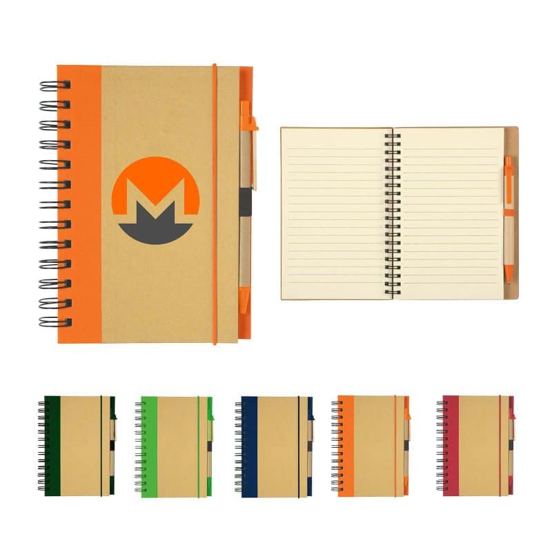 Eco-Inspired Hardcover Notebook & Pen-1