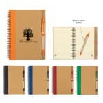 Eco-inspired Spiral Notebook & Pen-1