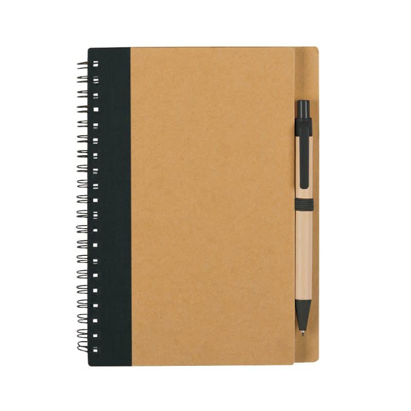 Eco-inspired Spiral Notebook & Pen-6
