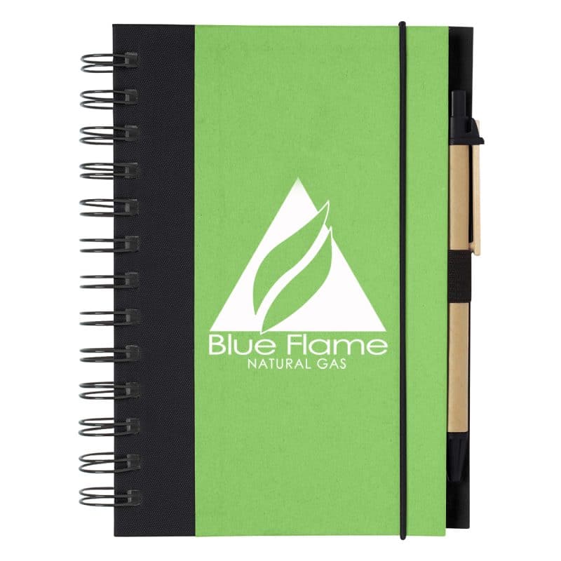 Eco-inspired Spiral Notebook & Pen-10