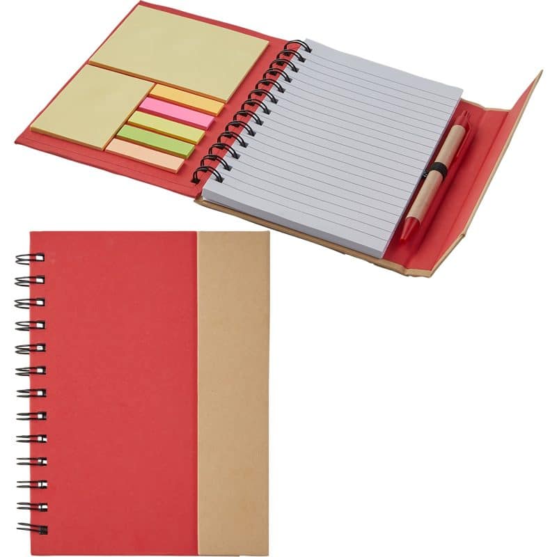 Eco Magnetic Notebook W/ Sticky Notes & Pen-4