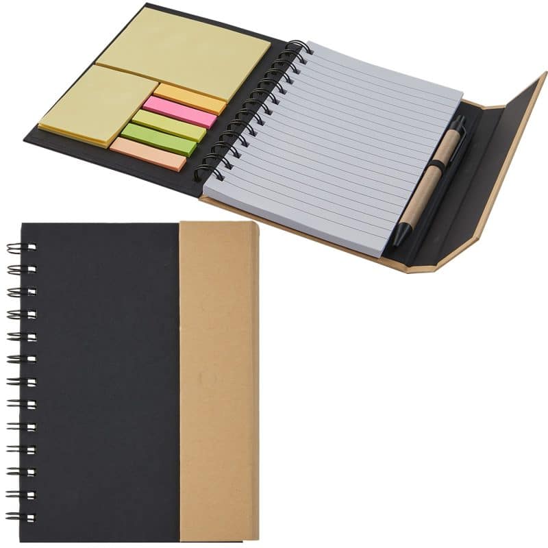 Eco Magnetic Notebook W/ Sticky Notes & Pen-5