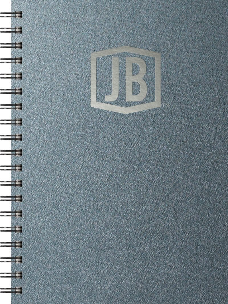 Luxury Cover Series 4 Medium NoteBook w/Black Paperboard Back Cover (7"x10")-2