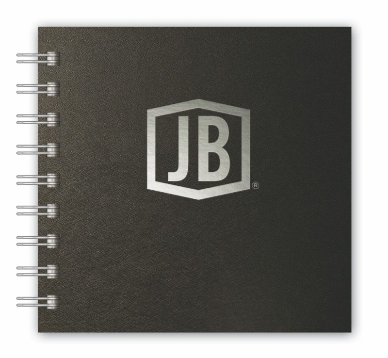 Luxury Cover Series 4 Square NotePad w/Black Paperboard Back Cover (5"x5")-2