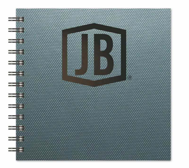 Luxury Cover Series 4 Square NotePad w/Black Paperboard Back Cover (7"x7")-2