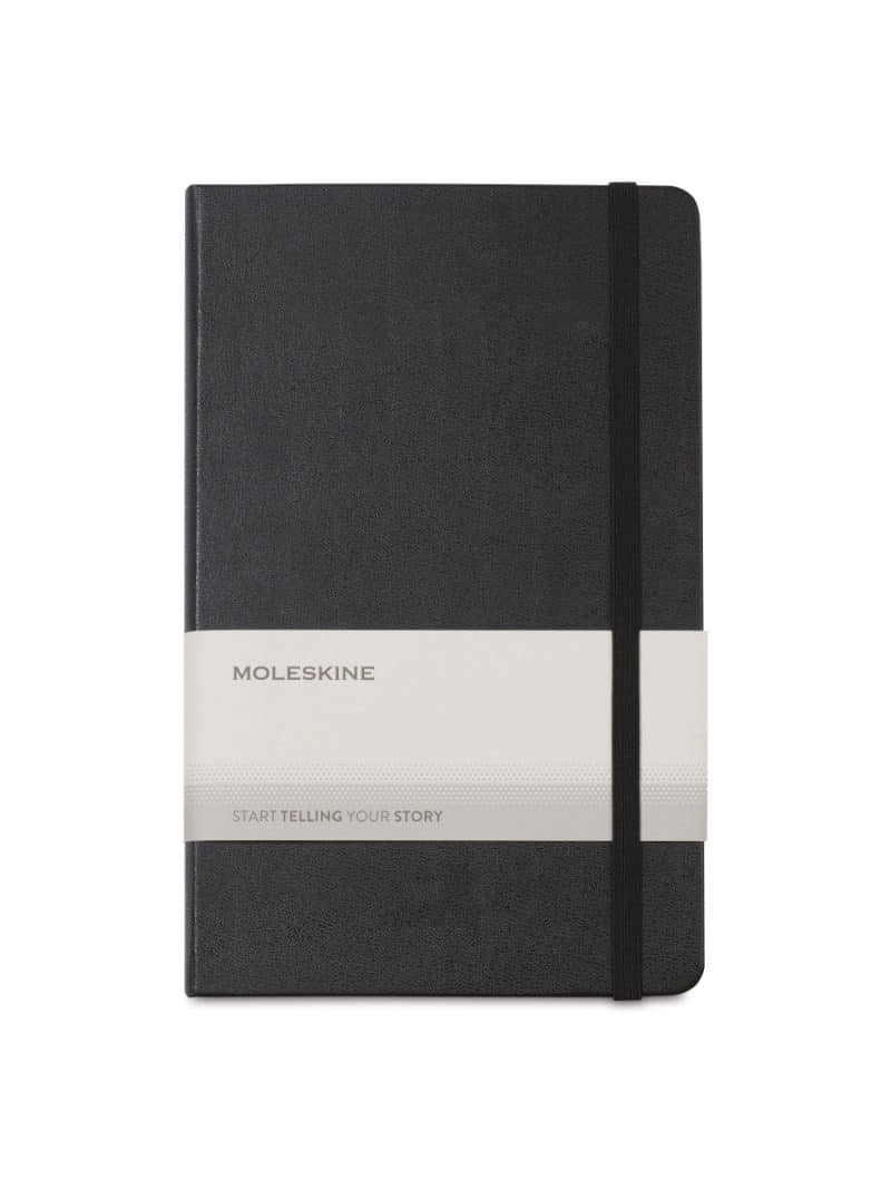 Moleskine® Hard Cover Large Double Layout Notebook - Black-2