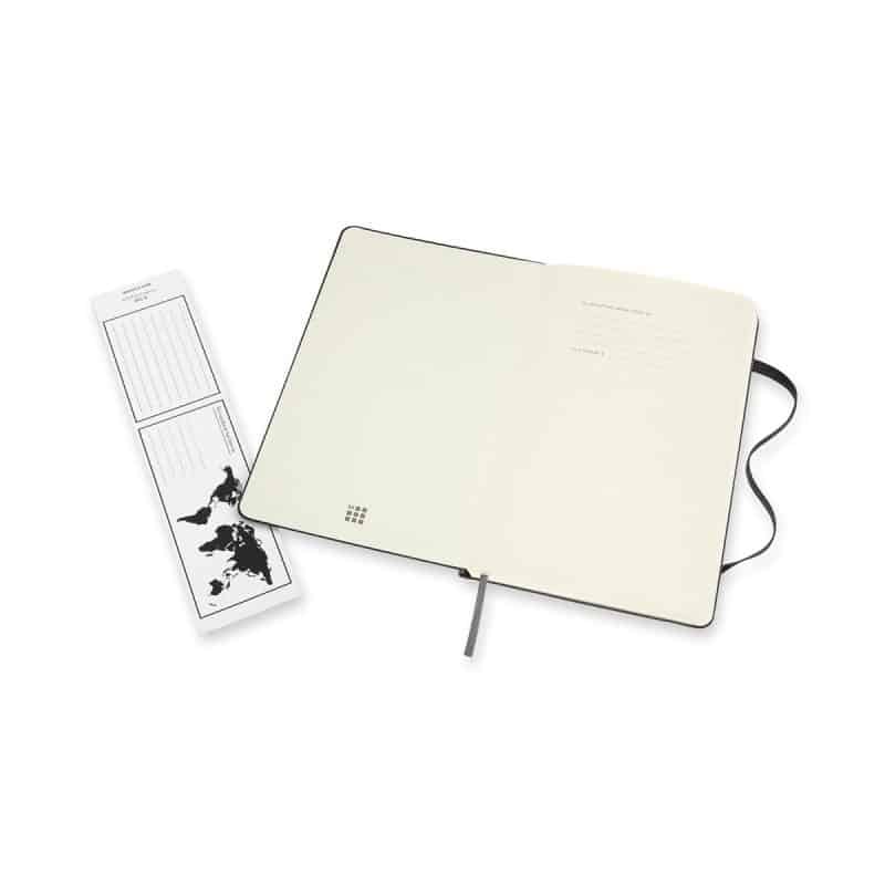 Moleskine® Hard Cover Large Double Layout Notebook - Black-5