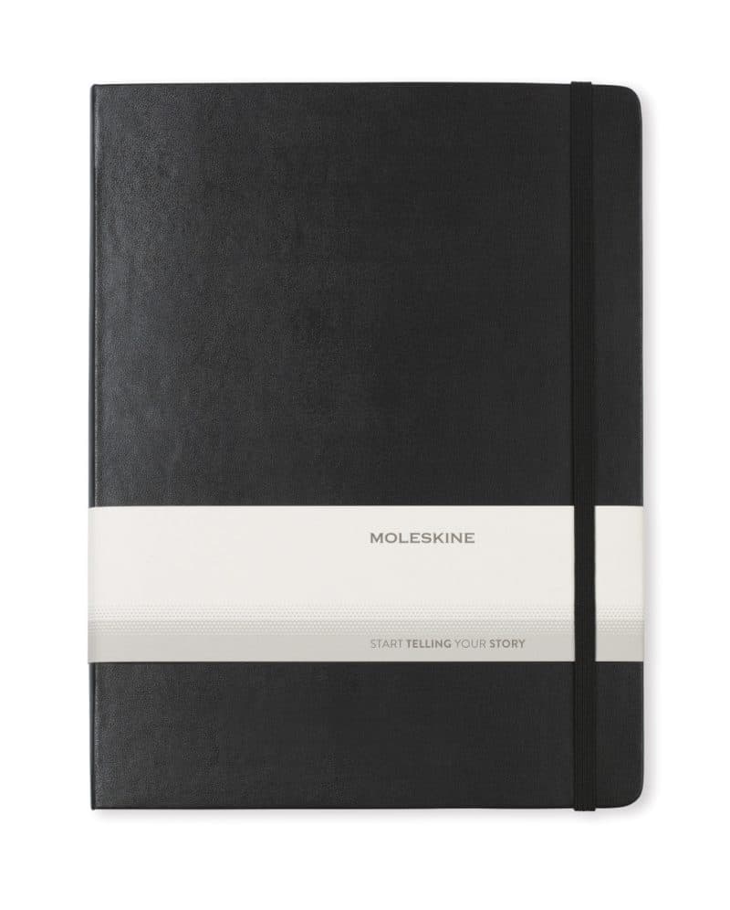 Moleskine® Hard Cover X-Large Double Layout Notebook - Black-2