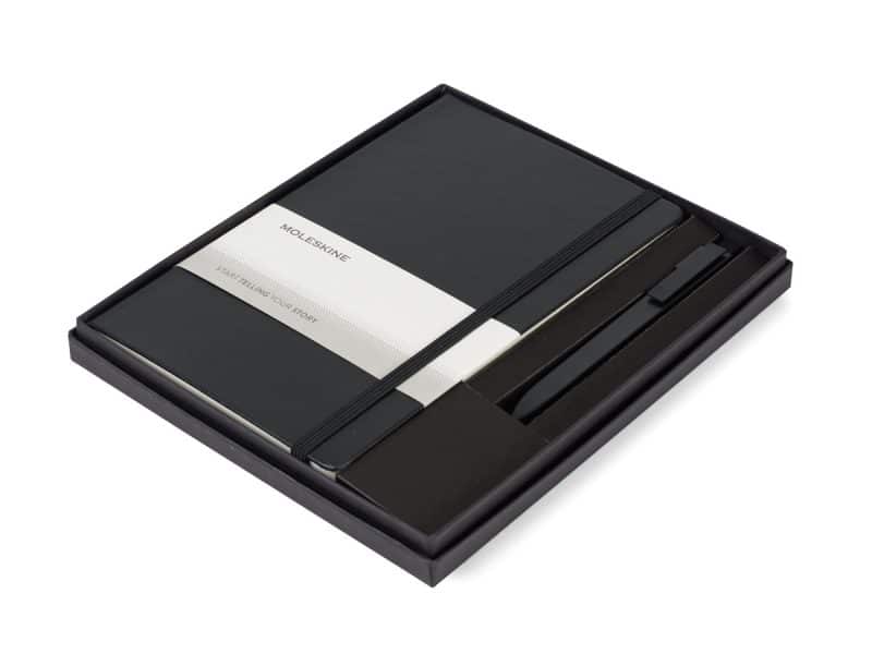 Moleskine® Large Notebook and GO Pen Gift Set - Black-2