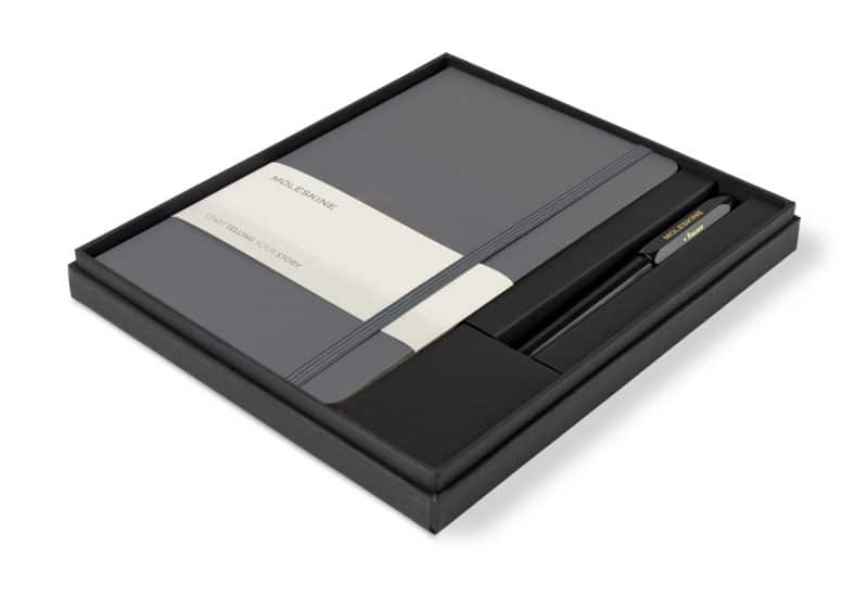 Moleskine® Large Notebook and Kaweco Pen Gift Set - Slate Grey-2