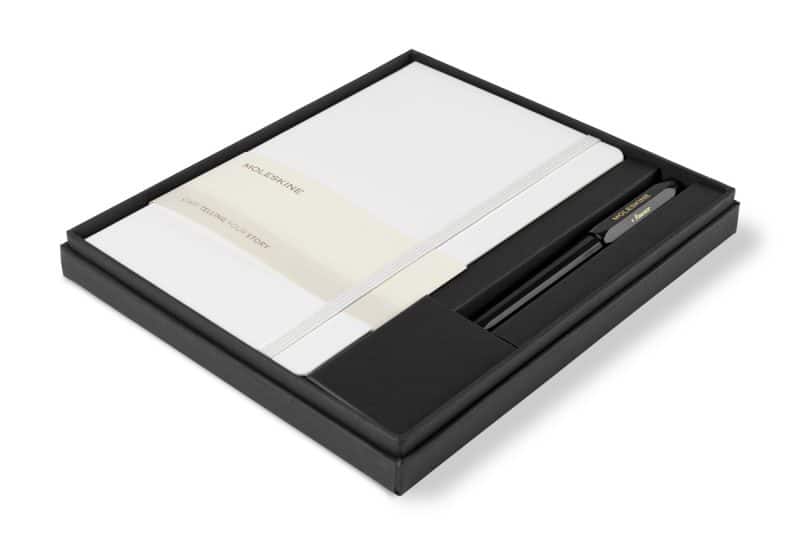 Moleskine® Large Notebook and Kaweco Pen Gift Set - White-2