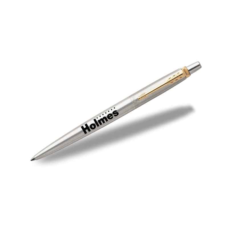 Parker® Jotter London Retractable Ballpoint Pen (Stainless Steel GT)-3