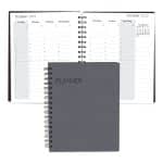 Senzabrite Faux Leather Spiral Weekly Planner Notebook-8