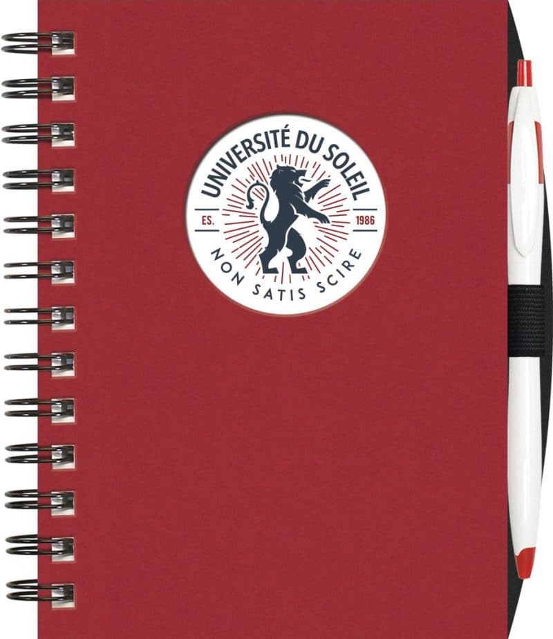 Small Value WindowPad™ ValueLine Notebook w/PenPort & Cougar Pen (5"x7")-3