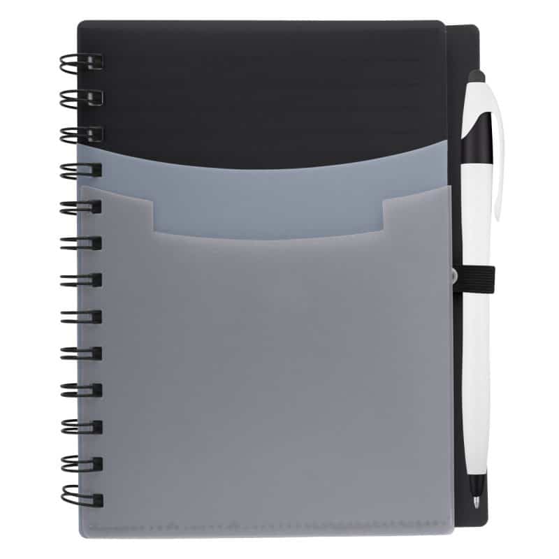 Tri-pocket Notebook & Pen-3
