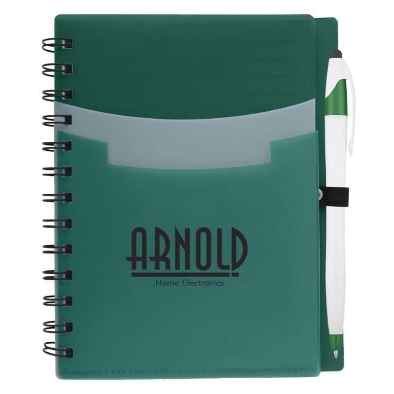 Tri-pocket Notebook & Pen-8