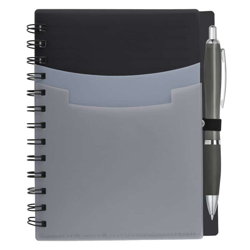 Tri-pocket Notebook & Satin Pen-3