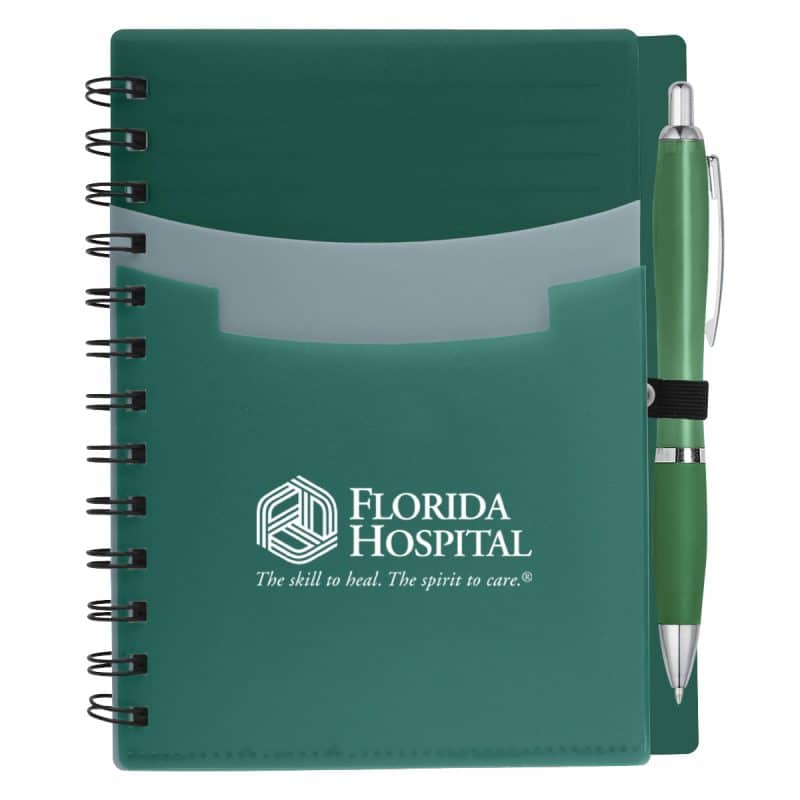 Tri-pocket Notebook & Satin Pen-7
