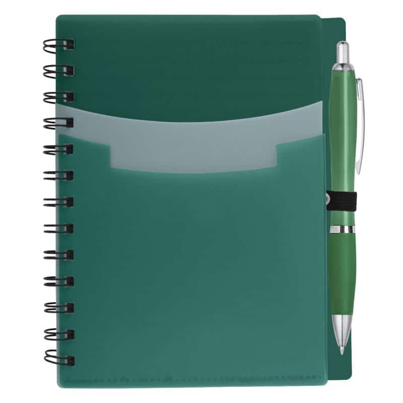 Tri-pocket Notebook & Satin Pen-8