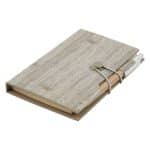 Woodgrain Look Notebook With Sticky Notes And Flags-6