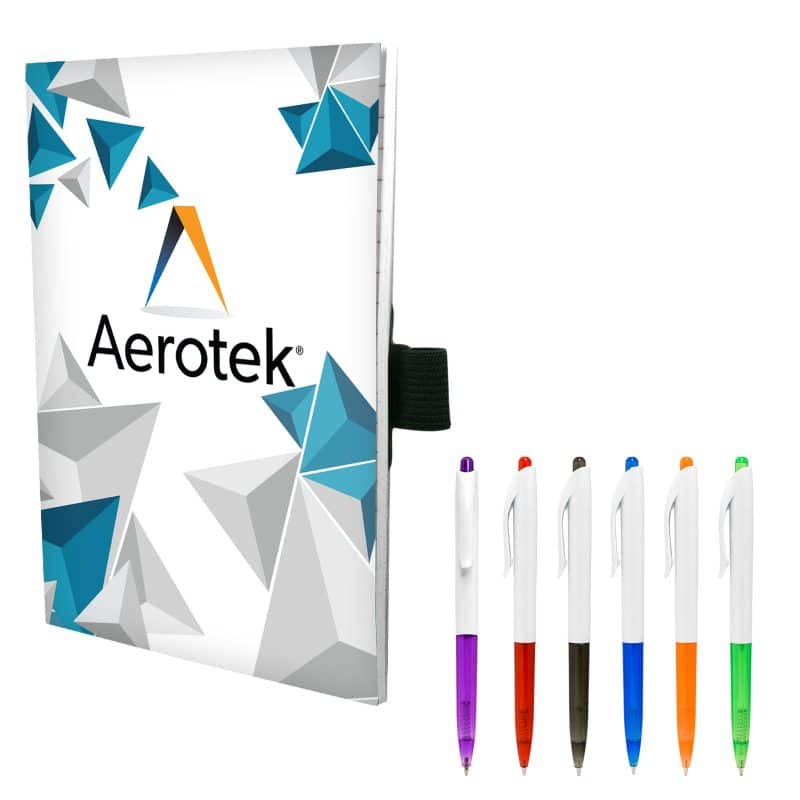 5" x 7" Perfect Paper Cover Notebook with Pen-3