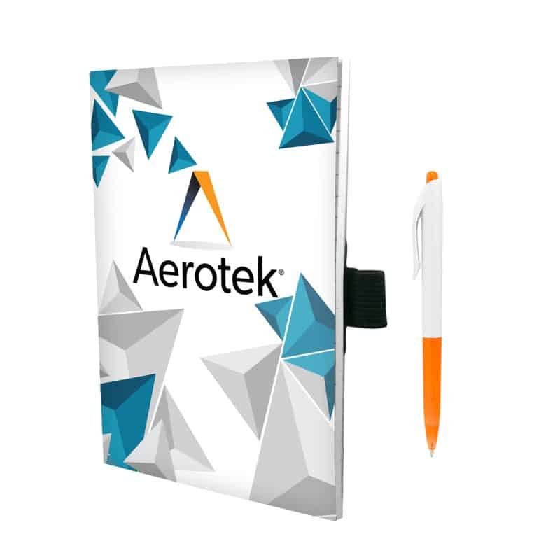 5" x 7" Perfect Paper Cover Notebook with Pen-10