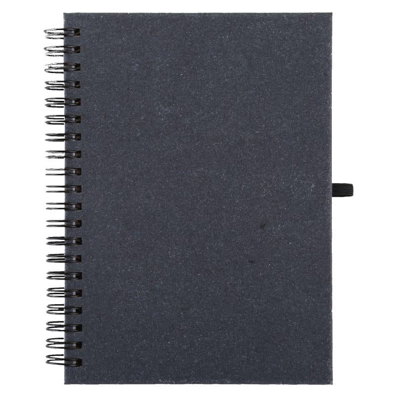 Bonded Leather Spiral Notebook W/FSC Recycled Paper (5" x 7")-2