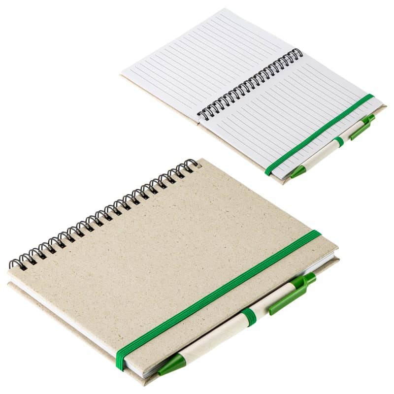 Prairie Fragrant Grass Recycled Spiral Notebook with Pen-6