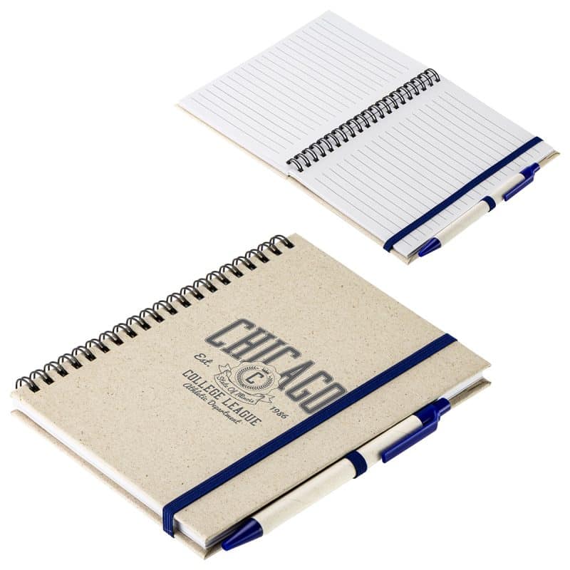 Prairie Fragrant Grass Recycled Spiral Notebook with Pen-7
