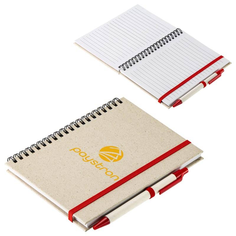 Prairie Fragrant Grass Recycled Spiral Notebook with Pen-9