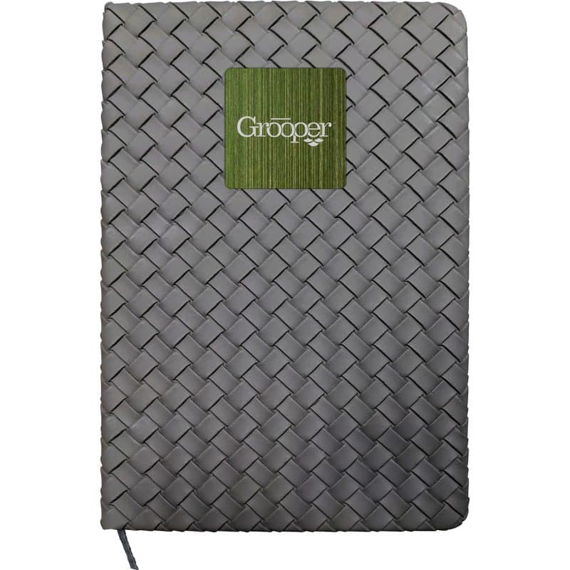 Woven Notebook with Metal Accent-5