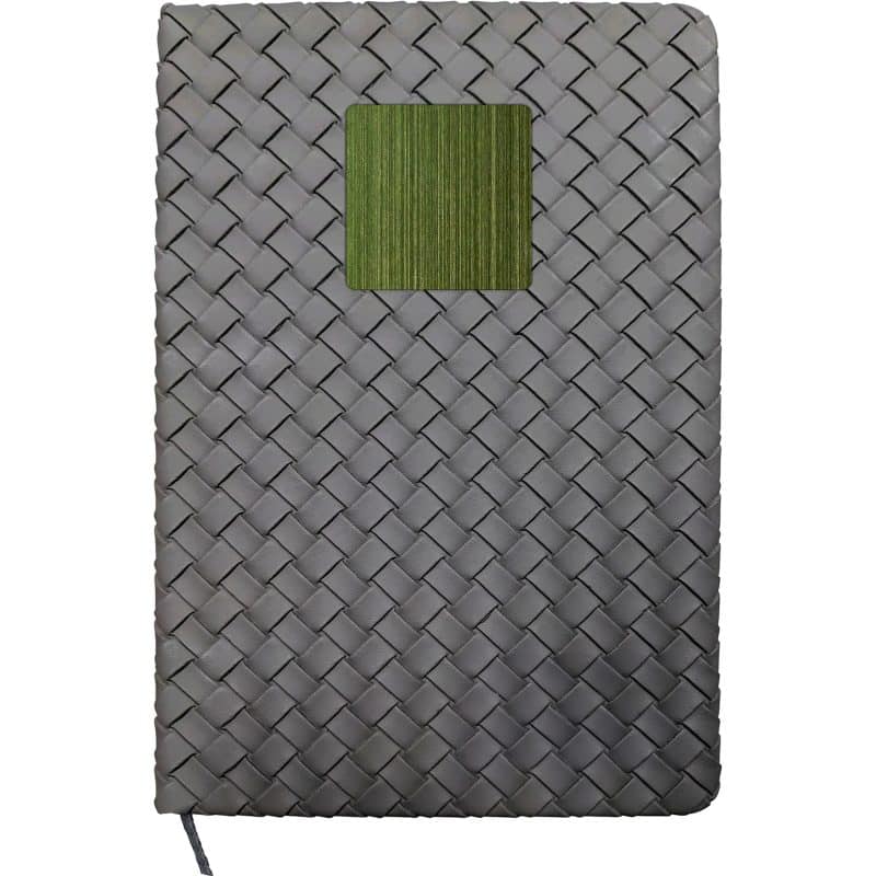Woven Notebook with Metal Accent-6