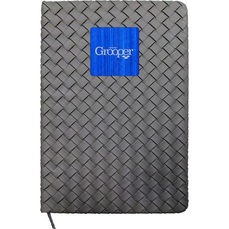 Woven Notebook with Metal Accent-9