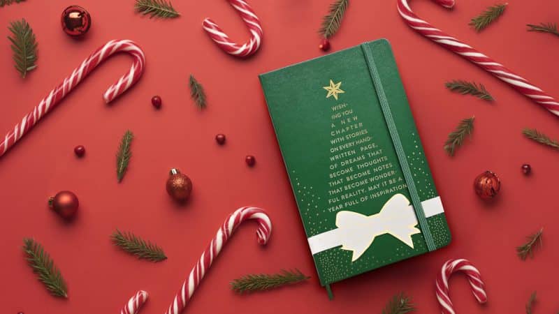 Moleskine® Hard Cover Holiday Notebook Gift Set - Myrtle Green-10