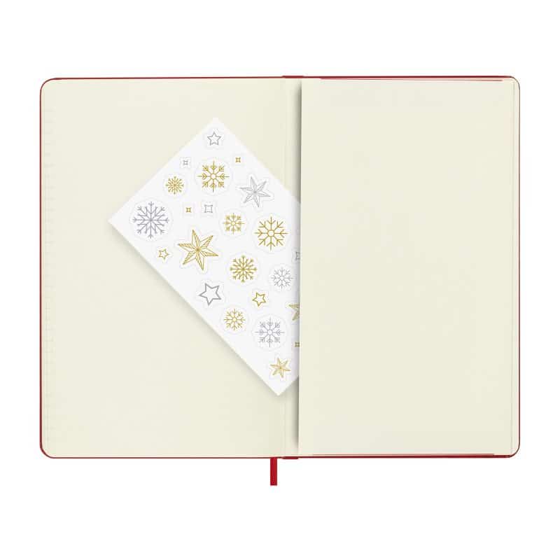 Moleskine® Hard Cover Holiday Notebook Gift Set - Scarlet Red-7