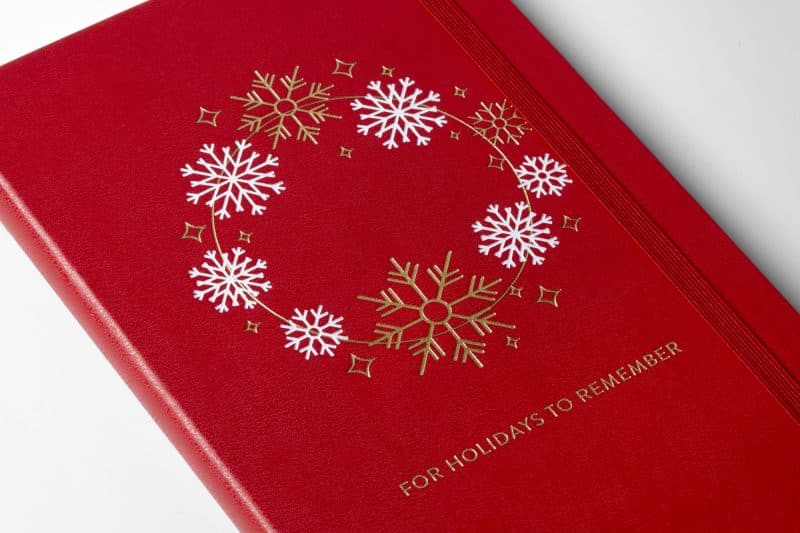 Moleskine® Hard Cover Holiday Notebook Gift Set - Scarlet Red-9